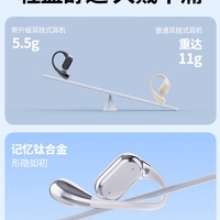 Écouteurs sportifs sans fil Q26 à fixation auriculaire, son panoramique immersif, étanchéité IPX-7, autonomie de 3 à 5 heures, affichage numérique
