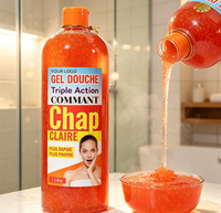 Gel Douche Coréen Hydratant et Anti-Âge au Charbon Actif Naturel Bio, Gel Lavant Corporel Éclaircissant – Offre Spéciale