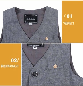 Ensemble gilet et short d'été pour garçons et filles, vêtements pour bébés et enfants, tenue de cérémonie d'anniversaire et de mariage, jupe, <span class=keywords><strong>costume</strong></span> pour enfants - Product Image 6