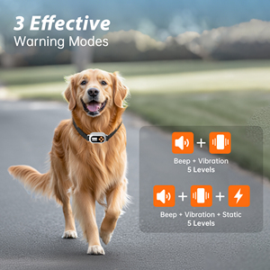 Système de confinement GPS pour animaux de compagnie Collier antichoc rechargeable étanche IPX7 Clôture électrique sans fil pour chiens de taille moyenne et grande - Product Image 5