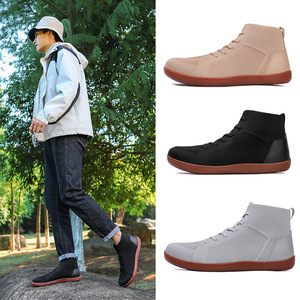 Chaussures de randonnée en mesh pour hommes, bout rond, semelle extérieure en caoutchouc, semelle intermédiaire en EVA, antidérapantes, respirantes, légères, flexibles, toutes saisons, pour la marche en plein air - Product Image 1