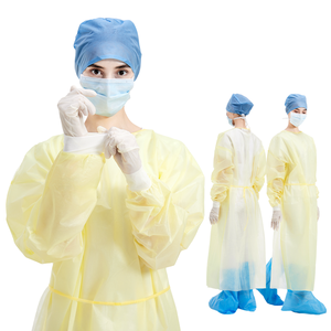 Hubei Haixin外科用コート不織布使い捨て衣類SMMS手術患者ガウン卸売隔離ガウン医療サプライヤー - Product Image 1