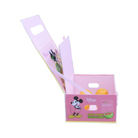 Boîte à fruits magnétique à motif de dessin animé 3D, boîte de rangement portable élégante et mignonne avec couvercle à fermeture sécurisée, sport UV