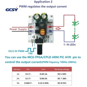 Controlador de Corriente Constante Ajustable Eletechsup LD50AJTC 0-3A, Controlador <span class=keywords><strong>PWM</strong></span> TTL de 72W con Atenuación de Mango, Controlador LED - Product Image 5