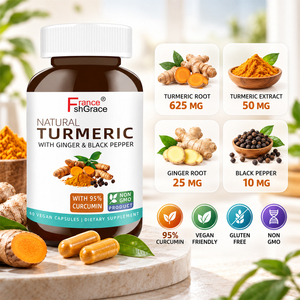 Complément Premium Shecome Curcuma Curcumine avec Extrait de Poivre Noir pour la Santé des Articulations – Capsules de Curcuma Curcumine pour Adultes - Product Image 4
