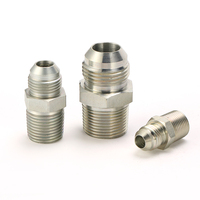 Adaptateur raccord de tuyau JIC mâle cône 74 degrés BSPT mâle connecteur fileté réglable pour 1JT-SP hydraulique