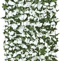 Guirlandes de roses artificielles 45 têtes, fleurs en soie, 245 cm, pour décoration suspendue de mariage, plafond, mur, maison, fête, événement