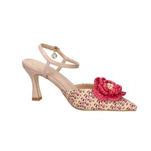Sandalias de Tacón Donna con Tira Trasera, Beige Fucsia, 7.5 cm, Talla 38, Zapatos de Mujer - Product Image 2