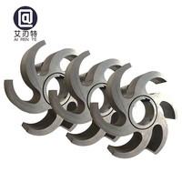 Engrenage en carbure cémenté personnalisé, insert rotatif en carbure de tungstène, roue de turbine à six lames en carbure hautement résistante à l'usure