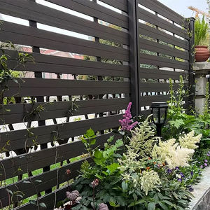 Di alta qualità Anti salita a prova di fuoco Cloture stecca orizzontale Wpc recinzione pannelli per piscina <span class=keywords><strong>Patio</strong></span> - Product Image 2