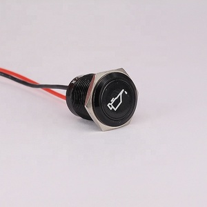 12mm dẫn ánh sáng khẩn cấp với đèn báo nhôm màu đen (Đầu Phẳng, vít hoặc thiết bị đầu cuối hàn) - Product Image 2