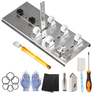 <span class=keywords><strong>Coupe</strong></span>-bouteille à vin en acier inoxydable et outil de dé<span class=keywords><strong>coupe</strong></span> DIY avec 15 accessoires, modèle HC 11,8x4,72 pouces - Product Image 1