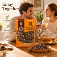 Bunga Coltsfoot Kering KUNYON Kuan Dong Hua, Bahan Herbal, Bahan Baku Botani untuk Minuman Teh