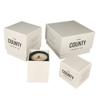 Boîtes d'emballage de luxe personnalisées pour bougies en gros, pots à bougies vides avec couvercle et emballages