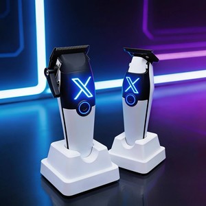 Tondeuse à cheveux électrique professionnelle sans fil, portable, rechargeable, pour salon, boîtier en plastique, charge rapide - Product Image 3