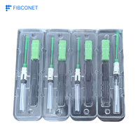 Conector tipo SC APC/UPC Pérdida de inserción Menos de 0.3db Conector rápido de fibra óptica Tipo de fusión en caliente Conector de montaje rápido