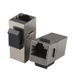 مقبس شبكة Cat6 Ftp محمي ومتميز بتقنية التبريد من خلال الوحدة الرئيسية 8p8c أنثى Rj45 مقبس مقبس وصلة رأسية - Product Image 1