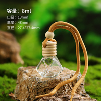 Flacon de parfum décoratif artisanal de 8 ml, diffuseur de parfum de 7 ml, flacon de parfum en cristal suspendu pour voiture, cadeau