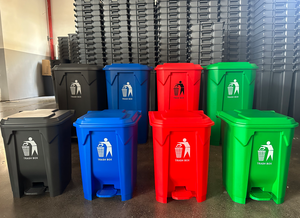 <span class=keywords><strong>Contenedor</strong></span> de <span class=keywords><strong>Basura</strong></span> de Plástico Móvil para Jardín y Hogar Moderno, Personalizable, de <span class=keywords><strong>100</strong></span> <span class=keywords><strong>Litros</strong></span>, para Reciclaje - Product Image 4