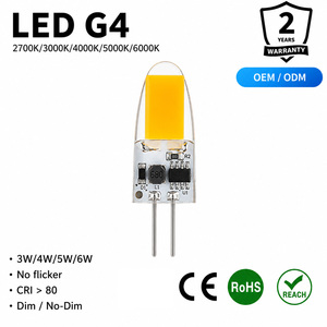G4 COB <b>LED</b> Bulb AC DC12V Bi Pin Capsule Lamp Silicone <b>Cover</b> Halogen Replacement For Accent <b>Lighting</b> - Product Image 1