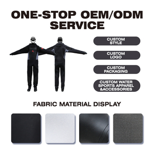 Muta Subacquea Personalizzata all'Ingrosso, Impermeabile e Traspirante, con Zip Posteriore, Rinforzo sulle Ginocchia, per Immersioni - Product Image 2