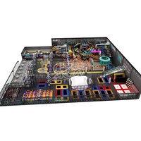Parc de trampolines et parcours d'obstacles Ninja Warrior de 2000 m² pour enfants, équipement de sport commercial intérieur de grande taille de style américain