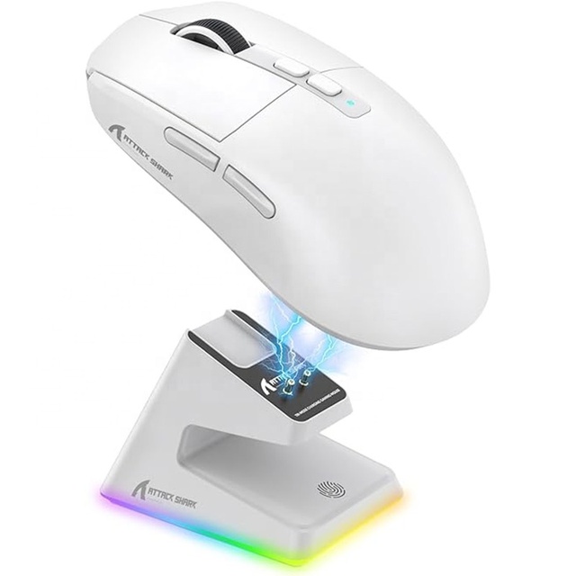 ATTACK SHARK X6 Lightweight Wireless Gaming Mouse With RGB Backlight Charging Base