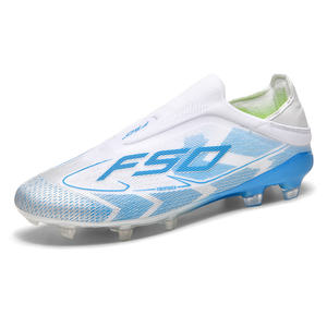 Venta al por mayor <span class=keywords><strong>de</strong></span> moda popular personalizada OEM Odm Original Futsal Messi <span class=keywords><strong>Neymar</strong></span> Fg/Tf deporte antideslizante hombre mujer fútbol Cleat zapatos <span class=keywords><strong>botas</strong></span> - Product Image 4