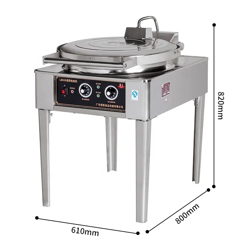 Henglian Elektrische Bakvorm Pannenkoek Machine Pannenkoek Pan Ontbijtwinkel Verstelbare Temperatuur Barbecue Pannenkoek Machine