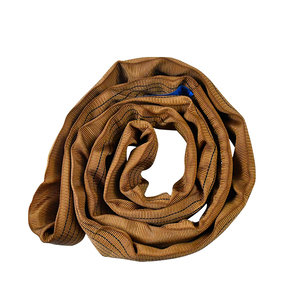 Nouveau Type Approvisionnement Direct D'usine Soft Core 100% Polyester <span class=keywords><strong>Jaune</strong></span> Sangle Levage Rond Sling 3t - Product Image 5