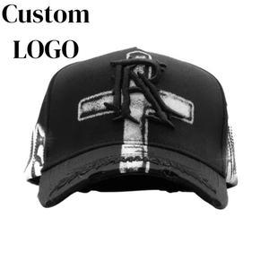 Casquettes de baseball en daim à 5 panneaux, modèle 100% neuf, qualité originale, OEM ODM, X El Mago Barbas Hats - Product Image 1