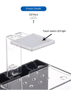 Mini pompe à eau noire de petit réservoir de poissons de bureau à domicile et ensemble d'<span class=keywords><strong>aquarium</strong></span> MIni <span class=keywords><strong>sans</strong></span> lumière LED - Product Image 6