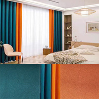 Rideaux unis de style crème chaud pour la décoration intérieure, stores occultants en velours insonorisés, rideaux simples et naturels