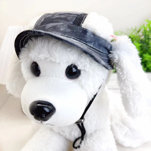 Chapeau pare-soleil pour chien et chat, violet, avec boucle de corde réglable, antidérapant, vêtements d'été pour animaux de compagnie - Product Image 2