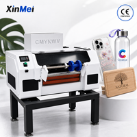 Imprimante DTF UV A3 30 cm directe usine pour étiquettes autocollantes en cristal, machine d'impression pour tasses, bouteilles, coques de téléphone, logo personnalisé
