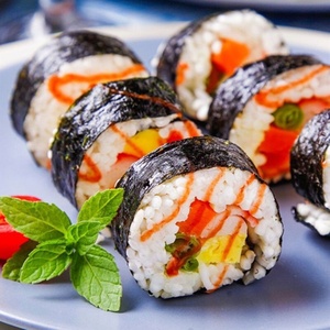 Alga Nori para <span class=keywords><strong>Sushi</strong></span> al por Mayor, 50 Hojas, Tipo Medio Corte, Tostada y Seca para Cocinar, Barbacoa, Empaque Directo de Fábrica - Product Image 5
