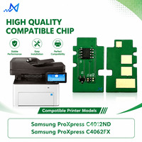 Chip de Tóner CLT-Y604L Compatible con Impresoras Láser a Color Samsung ProXpress C4012ND C4062FX, Chip de Reinicio de Cartucho, Rendimiento de 10K