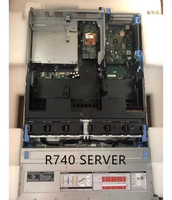 Server Rak PowerEdge R740 2u Bekas dengan Prosesor Xeon 5218, Perangkat Keras dan Perangkat Lunak Komputer Server Rak R740