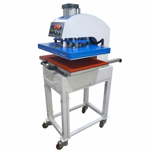 Prensa térmica plana industrial neumática extraíble de estación única de 16x16, 16x20, 16x24 pulgadas para transferencia de calor por sublimación - Product Image 2
