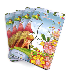 Mejor venta 12pcs Hexagonal arte <span class=keywords><strong>dibujo</strong></span> de pintura de Color de lápiz de Color en caja de lata - Product Image 4