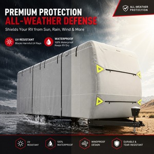 Housse de camping-car Bestway 7 plis en tissu non tissé, imperméable, résistante, avec protection UV, protection quatre saisons, entrée par fermeture éclair - Product Image 4
