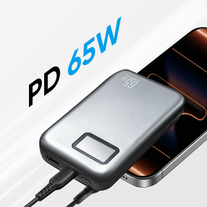 Thiết kế mới PD 65 Wát sạc nhanh sạc di động 20000mAh máy tính xách tay công suất lớn ngân hàng điện với hiển thị kỹ thuật số - Product Image 2