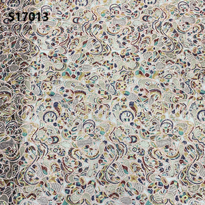 CHOCOO, superventas, tela de encaje de lentejuelas de red de tul de lujo, tela de encaje bordado con lentejuelas Multicolor - Product Image 5