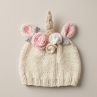 Gorro de Punto Grueso y Cálido para Bebés y Niños, Hecho a Mano con Algodón Ecológico, Transpirable, Absorbente de Sudor, Deportivo, Unisex, Personalizable