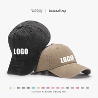 Gorra de Béisbol Personalizada al por Mayor con Logotipo Bordado en 3D, Gorra Deportiva para Exteriores, Gorra de Béisbol Suave, Gorras Vintage Lavadas para el Verano