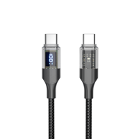 Câble de charge USB de type C super rapide 60W 6A câble de données en silicone en alliage de zinc rotatif à 180 degrés pour ordinateur d'imprimante iPhone
