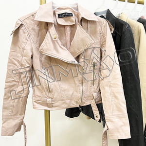 Venta al por mayor usado como nueva <span class=keywords><strong>boutique</strong></span> mujer abrigo largo de cuero gabardina botón casual ropa usada en pacas mixtas - Product Image 2