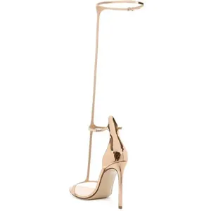 <span class=keywords><strong>Sandales</strong></span> Gladiator de Luxe Personnalisées pour Femmes, Élégantes, à <span class=keywords><strong>Talons</strong></span> Hauts, Style Western, à Longues Lanières, Bout Rond - Product Image 4