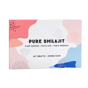Pure Shilajit Tablets 90 Tablets Metabolism and Immune System Support Good for Muscle Recovery Oxygenation and Nervous System