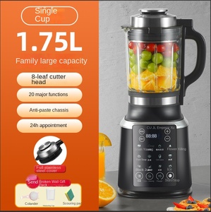 Licuadora y Exprimidor Comercial 2 en 1 Totalmente Automático, Control Táctil, 5+ Velocidades, Batería de 2000 mAh, Velocidad Variable, Función de Calentamiento, USB - Product Image 2